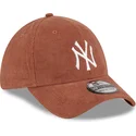 brazowa-czapka-z-zakrzywionym-daszkiem-39thirty-cord-new-york-yankees-mlb-od-new-era