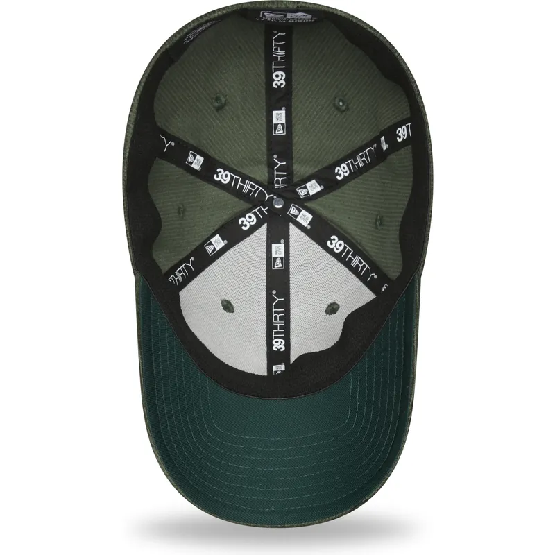 czapki-curva-zielony-dopasowany-39thirty-cord-new-york-yankees-mlb-new-era