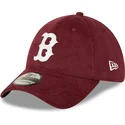 czapki-curva-czerwony-dopasowany-39thirty-cord-boston-red-sox-mlb-new-era