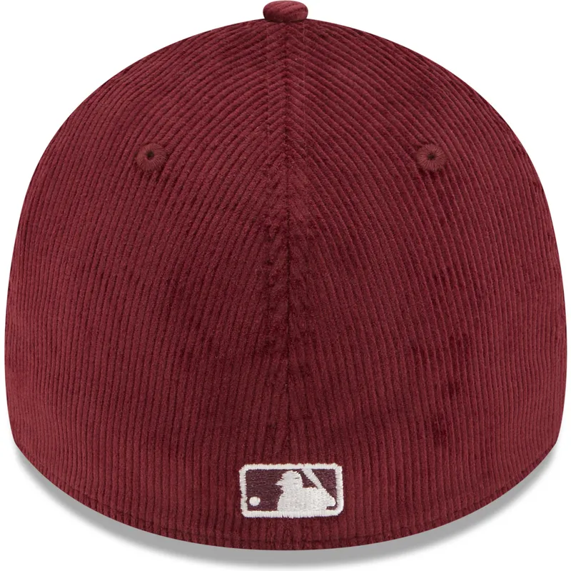 czapki-curva-czerwony-dopasowany-39thirty-cord-boston-red-sox-mlb-new-era