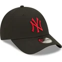 czapki-curva-czarny-tasma-regulowana-9forty-league-essential-new-york-yankees-mlb-new-era