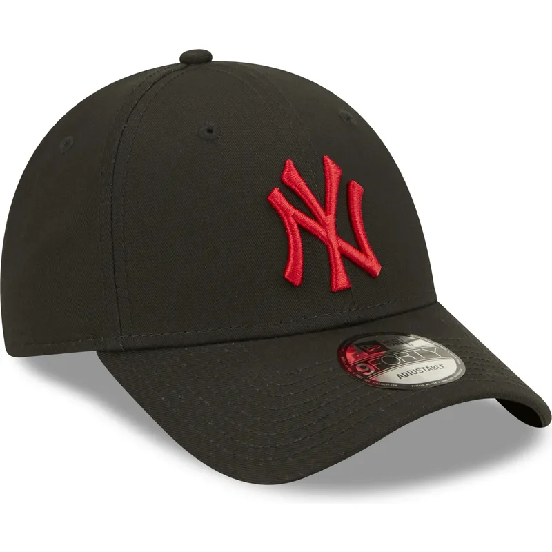 czapki-curva-czarny-tasma-regulowana-9forty-league-essential-new-york-yankees-mlb-new-era