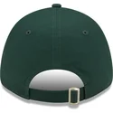 zielona-zakrzywiona-czapka-z-regulacja-i-brazowym-logo-9forty-league-essential-los-angeles-dodgers-mlb-od-new-era