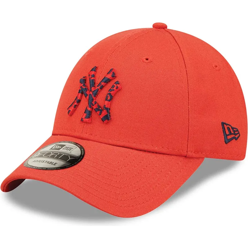 czapki-curva-czerwony-tasma-regulowana-9forty-seasonal-infill-new-york-yankees-mlb-new-era