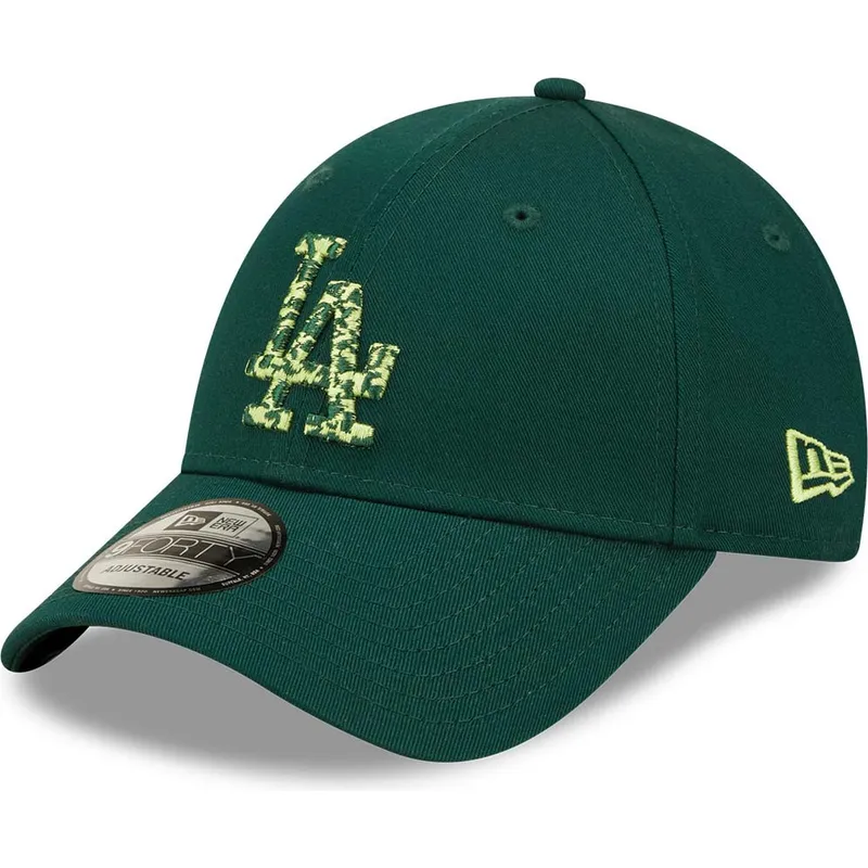 czapki-curva-zielony-tasma-regulowana-9forty-seasonal-infill-los-angeles-dodgers-mlb-new-era