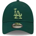 czapki-curva-zielony-tasma-regulowana-9forty-seasonal-infill-los-angeles-dodgers-mlb-new-era