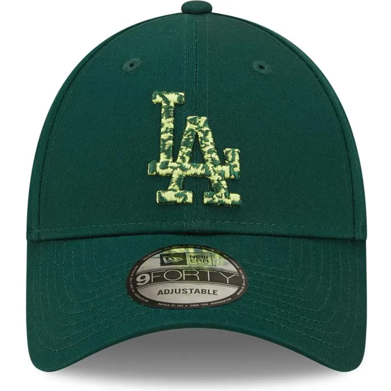 czapki-curva-zielony-tasma-regulowana-9forty-seasonal-infill-los-angeles-dodgers-mlb-new-era