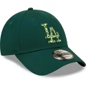 czapki-curva-zielony-tasma-regulowana-9forty-seasonal-infill-los-angeles-dodgers-mlb-new-era