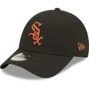 czapki-curva-czarny-tasma-regulowana-marron-9forty-league-essential-chicago-white-sox-mlb-new-era
