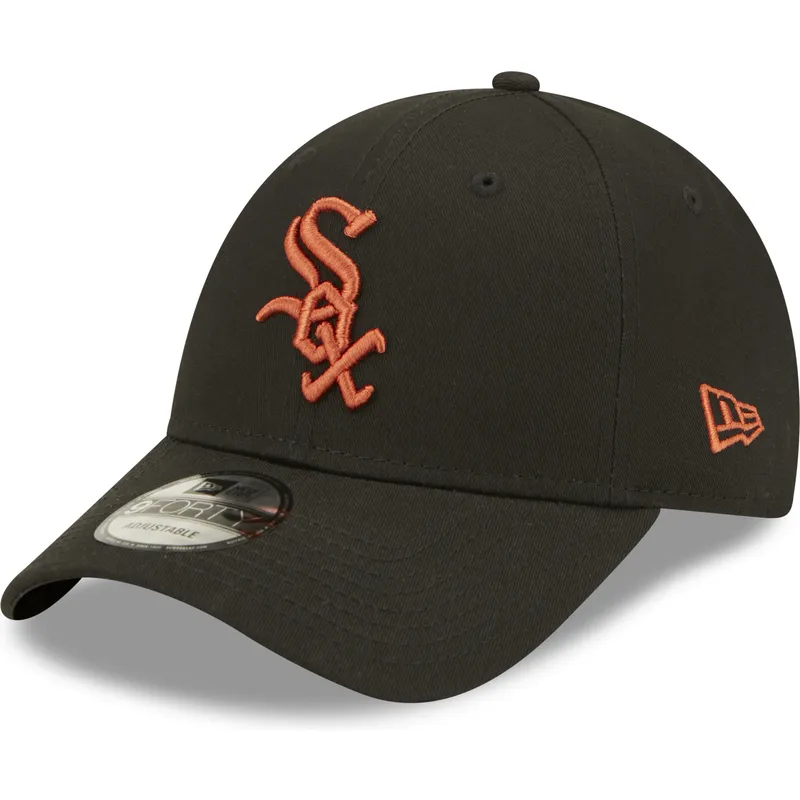 czapki-curva-czarny-tasma-regulowana-marron-9forty-league-essential-chicago-white-sox-mlb-new-era
