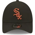 czapki-curva-czarny-tasma-regulowana-marron-9forty-league-essential-chicago-white-sox-mlb-new-era