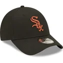 czapki-curva-czarny-tasma-regulowana-marron-9forty-league-essential-chicago-white-sox-mlb-new-era