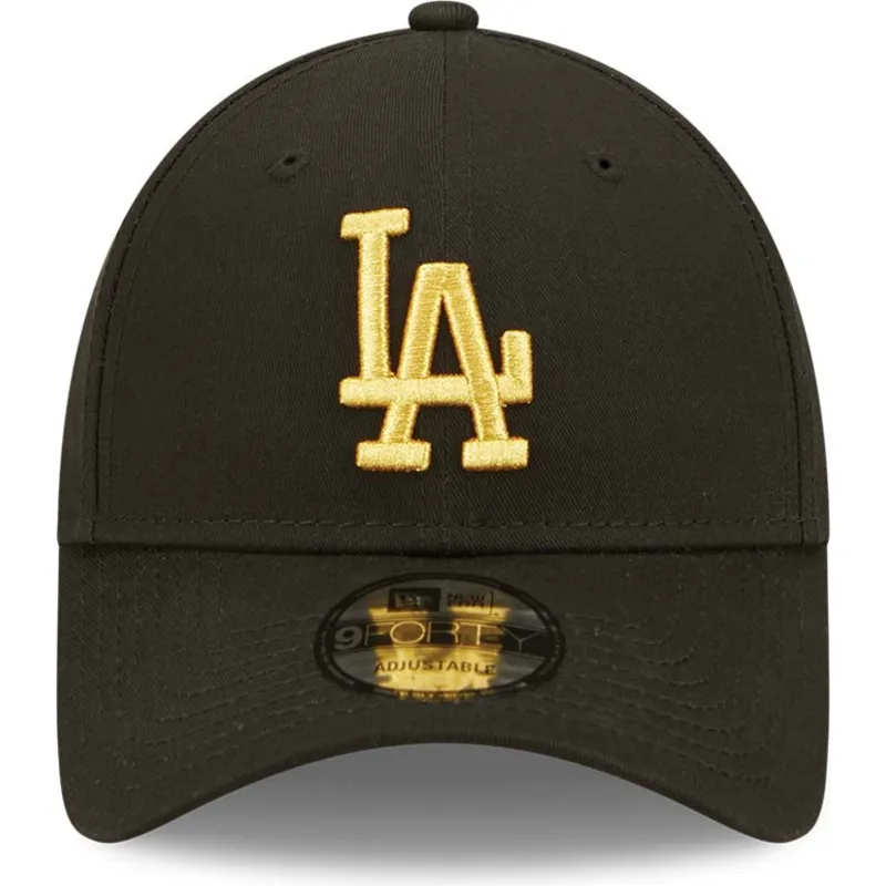 czapki-curva-czarny-tasma-regulowana-dorado-9forty-metallic-los-angeles-dodgers-mlb-new-era
