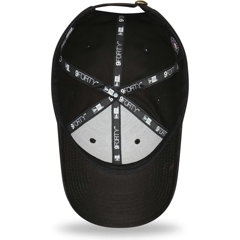 czapki-curva-czarny-tasma-regulowana-dorado-9forty-metallic-los-angeles-dodgers-mlb-new-era