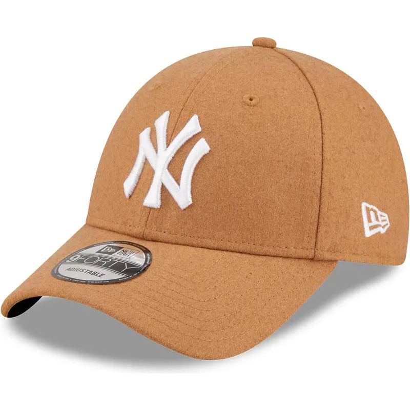 czapki-curva-brazowy-tasma-regulowana-9forty-the-league-melton-wool-new-york-yankees-mlb-new-era