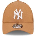 czapki-curva-brazowy-tasma-regulowana-9forty-the-league-melton-wool-new-york-yankees-mlb-new-era