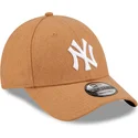 czapki-curva-brazowy-tasma-regulowana-9forty-the-league-melton-wool-new-york-yankees-mlb-new-era