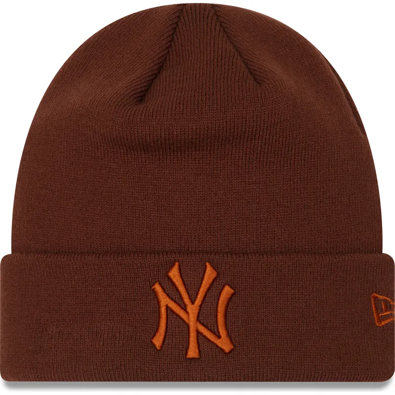 czapki-brazowy-marron-league-essential-cuff-new-york-yankees-mlb-new-era