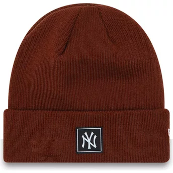 Ciemnobrązowy czapka z mankietem Team Cuff New York Yankees MLB od New Era