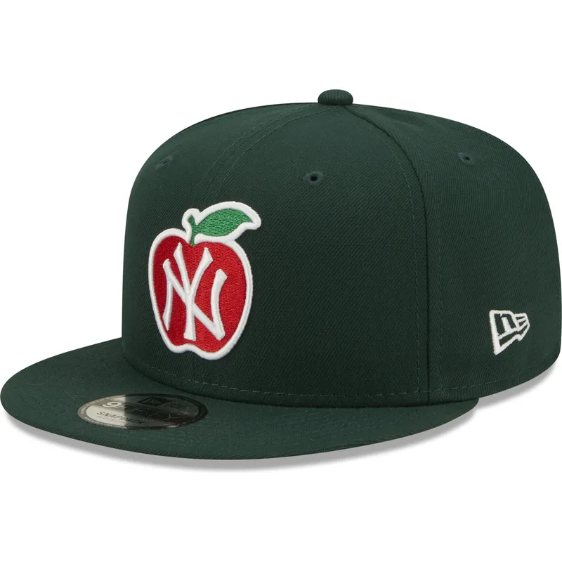 czapki-plana-zielony-snapback-9fifty-ny-apple-new-york-yankees-mlb-new-era