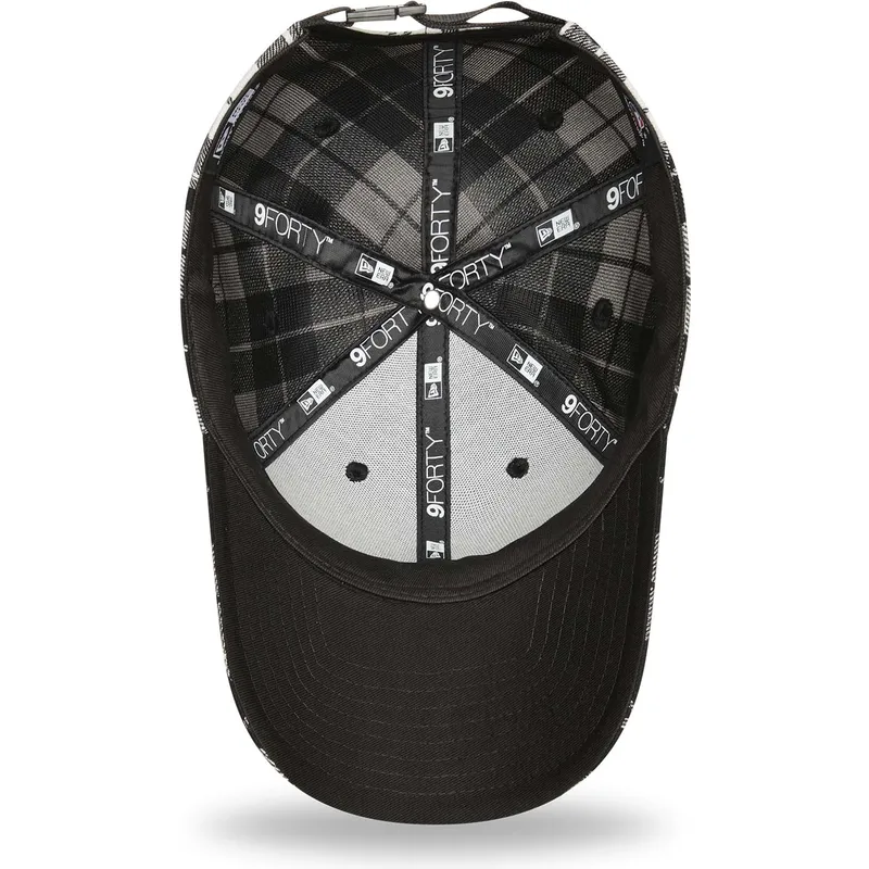 czapki-curva-czarny-tasma-regulowana-9forty-plaid-new-york-yankees-mlb-new-era