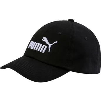 Czarna, regulowana czapka z daszkiem dla chłopca Essentials od Puma