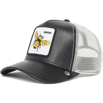 czapka-trucker-czarno-biala-pszczola-queen-hive-boss-the-farm-od-goorin-bros