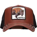 czapka-trucker-brazowo-czarna-z-bizonem-buffalo-caulk-the-wagon-the-farm-od-goorin-bros
