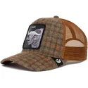 czapka-trucker-brazowa-bawol-hard-hardwood-the-farm-goorin-bros