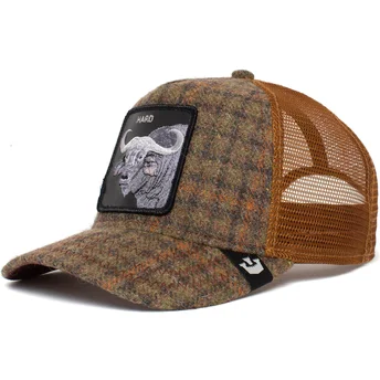 brazowa-czapka-trucker-z-motywem-bawola-hard-hardwood-the-farm-od-goorin-bros