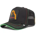 czarna-i-zielona-czapka-trucker-z-motywem-stonogi-one-hundred-bug-blaster-the-farm-od-goorin-bros