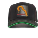 czarna-i-zielona-czapka-trucker-z-motywem-stonogi-one-hundred-bug-blaster-the-farm-od-goorin-bros