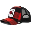 czapka-trucker-czerwona-i-czarna-biedronka-lady-plaidy-bug-the-farm-od-goorin-bros