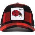 czapka-trucker-czerwona-i-czarna-biedronka-lady-plaidy-bug-the-farm-od-goorin-bros