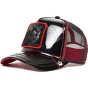 czarna-czapka-trucker-pantera-black-panther-power-forever-patent-leather-the-farm-od-goorin-bros