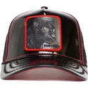 czarna-czapka-trucker-pantera-black-panther-power-forever-patent-leather-the-farm-od-goorin-bros