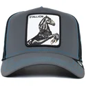 czapka-trucker-czarna-kon-stallion-reflective-the-farm-od-goorin-bros