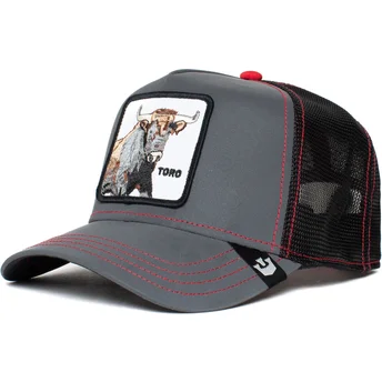 czarna-czapka-trucker-z-odblaskowym-bykiem-the-farm-od-goorin-bros