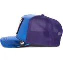 czapka-trucker-niebiesko-fioletowa-z-syjamska-rybka-bojowa-fighter-blue-light-metallic-the-farm-od-goorin-bros