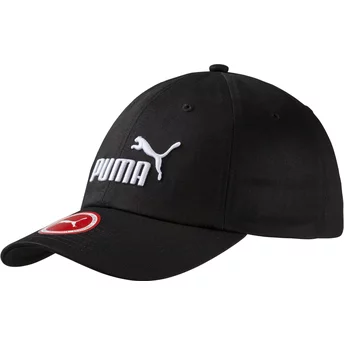 Czarna, regulowana czapka z daszkiem Essentials od Puma
