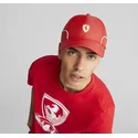 czerwona-zakrzywiona-czapka-regulowana-sptwr-race-b-ferrari-formula-1-puma