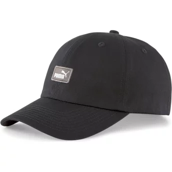 Czarna, regulowana czapka z daszkiem Essentials III od Puma