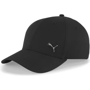 Czarna, regulowana czapka z daszkiem Metal Cat dla chłopców od Puma