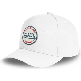 Biała czapka snapback z zakrzywionym daszkiem Kustom Kulture COL WHI1 od Von Dutch