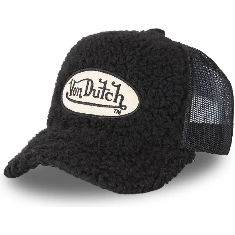 czapka-trucker-czarna-z-barankiem-fur1-von-dutch