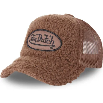 czapki-curva-brazowy-snapback-borreguillo-fur2-von-dutch