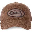 czapki-curva-brazowy-snapback-borreguillo-fur2-von-dutch