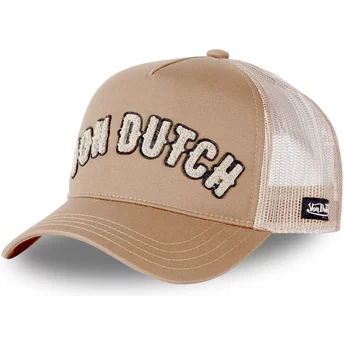 Beżowa czapka trucker BUCKL BE od Von Dutch