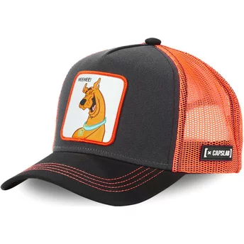 Czarna i pomarańczowa czapka trucker Scooby-Doo HeeHee! HEE od Capslab