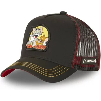 Czarna i czerwona czapka trucker Tom i Jerry TJ1 Looney Tunes od Capslab
